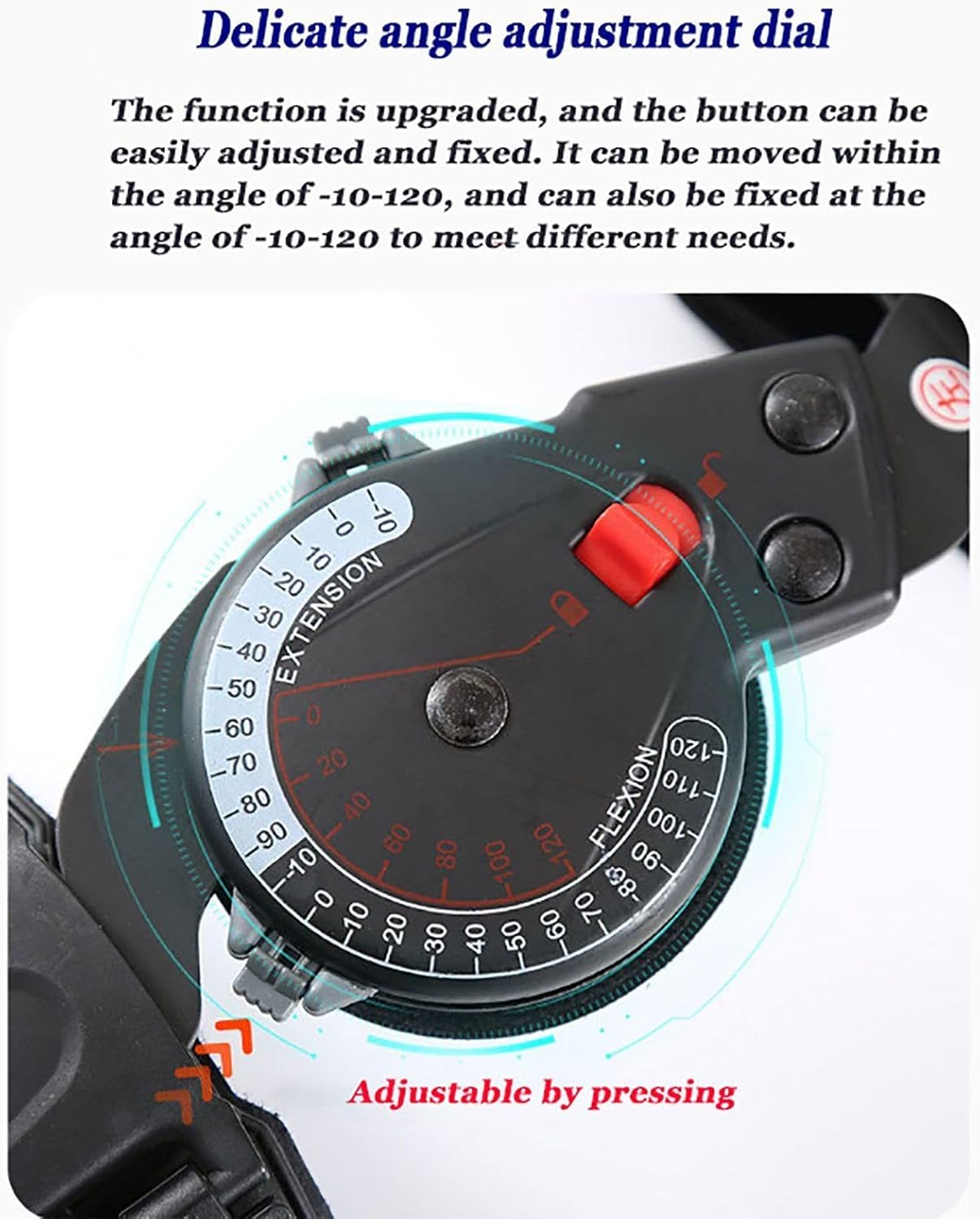 Adjustable Telescoping Hinged Elbow Brace,ROM Post Op Elbow Brace Stabilizer Splint for Injury Recovery Arm Support,After Surgery Orthosis Protector,Left