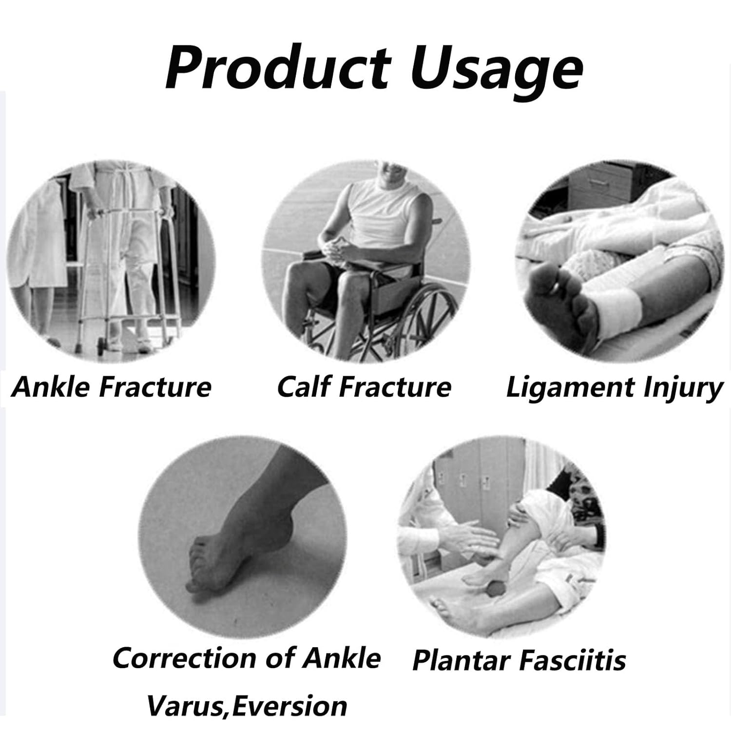 SFKLYU Kids AFO Drop Foot Brace Kids Ankle Foot Brace Drop Foot Splint for Child Toddler Ankle Foot Orthosis Night Splint,B Left,M