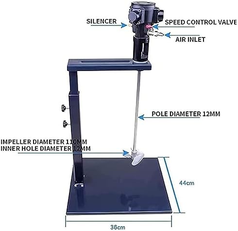 Power Mixers，5 Gallon / 20 Liter Automatic Pneumatic Paint Mixer - Perfect for Mixing Paint in Paint Factory - Easy to Use and Efficient Mixing Solution