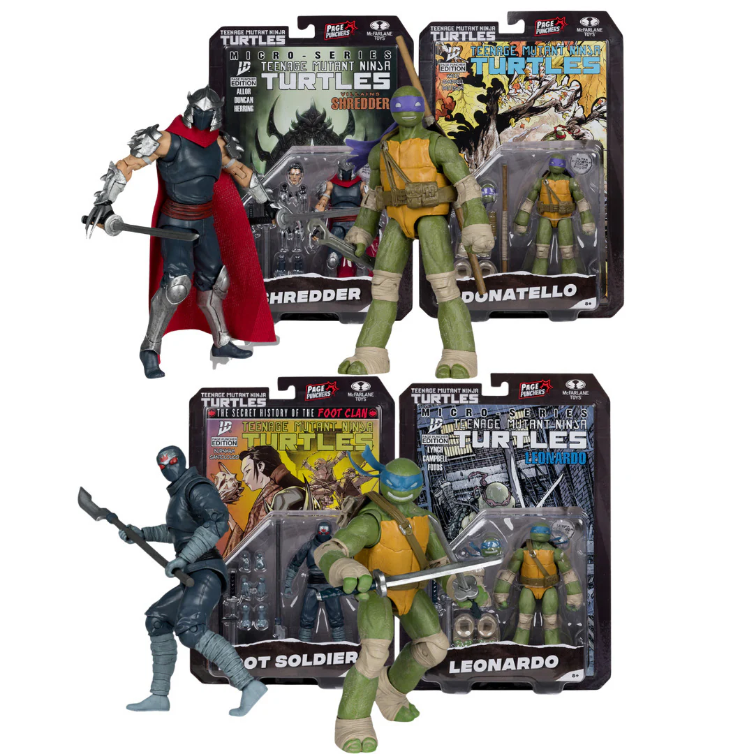 McFarlane TMNT Page Punchers 5-Inch Poseable Action Figures Bundle