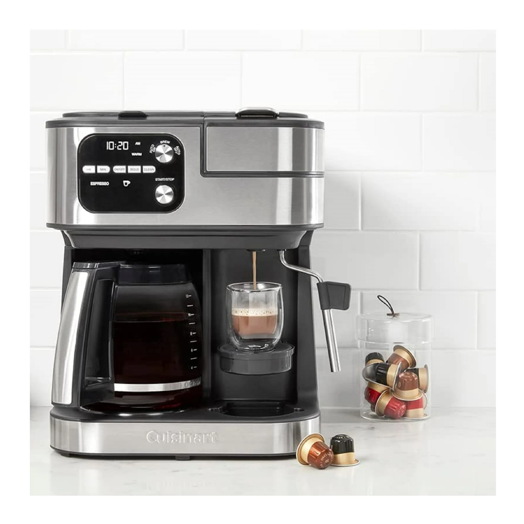 Cuisinart Coffee Center Barista Bar 4-In-1 Brew Options Coffeemaker (Black)