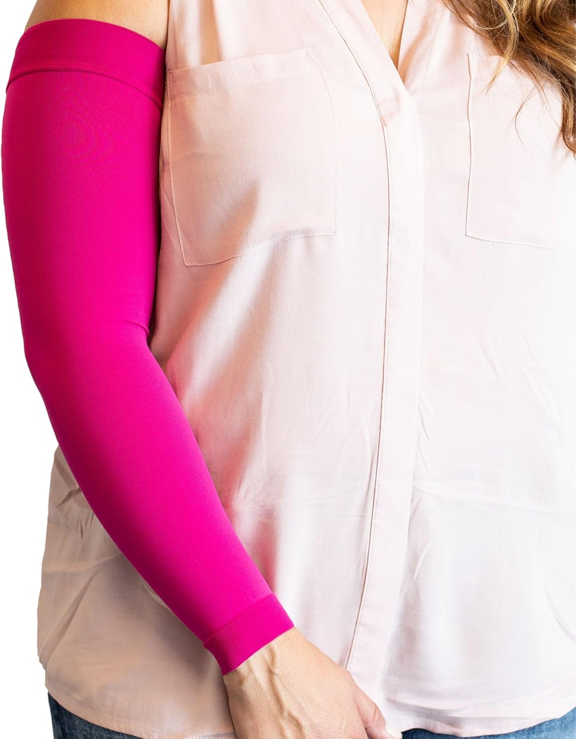 mediven Comfort for Men & Women, 15-20 mmHg Compression Arm Sleeve, Caramel, IV-Long