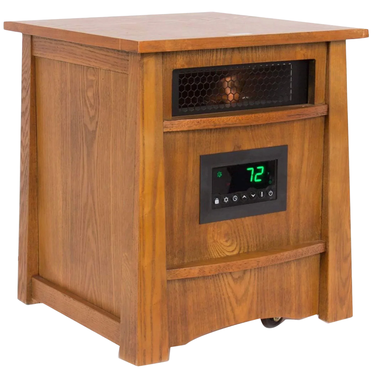 LifeSmart Infrared Heater Wood Cabinet 8 Element