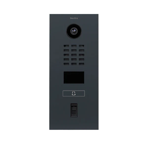 DoorBird D2101FV Fingerprint 50 IP Video Door Station, 1 Call Button in Anthracite Grey, RAL 7016
