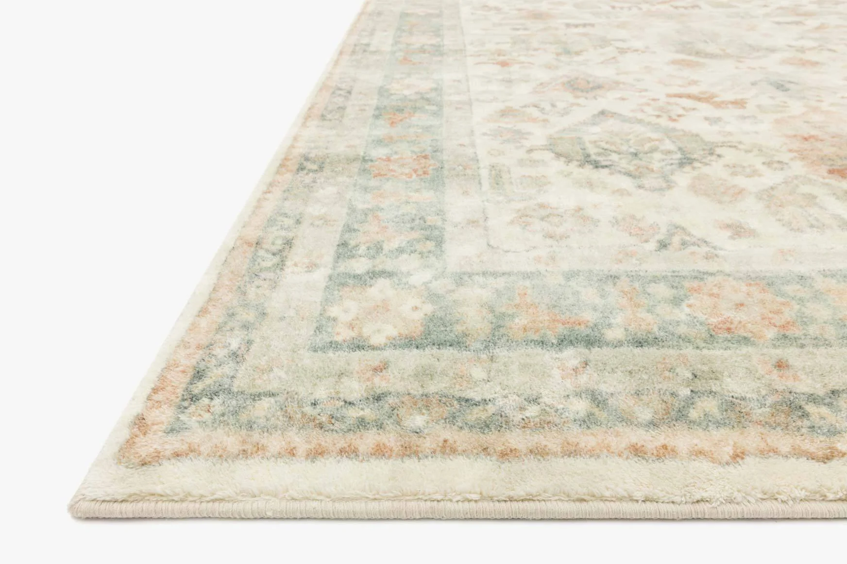 Loloi II Rosette Collection - Traditional Power Loomed Rug in Beige (ROS-01)