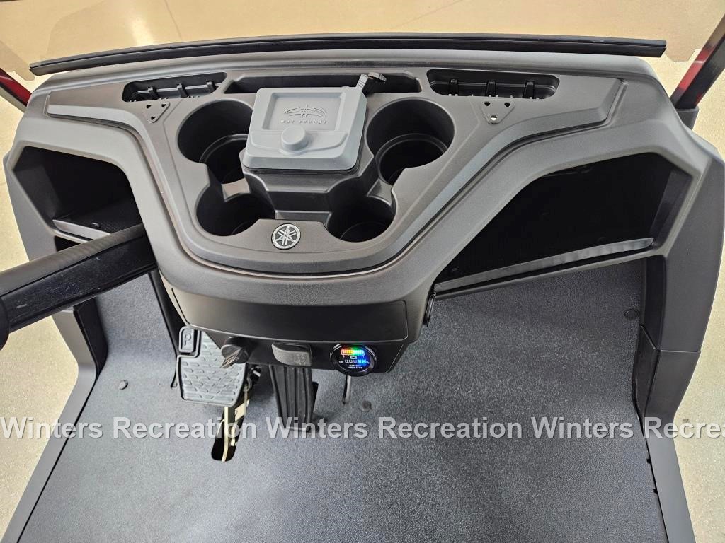 2020 Yamaha Drive Lithium Ion WET SOUNDS DELUXE STREET READY Golf Cart, Atomic Red Kandi & Magnetic Grey