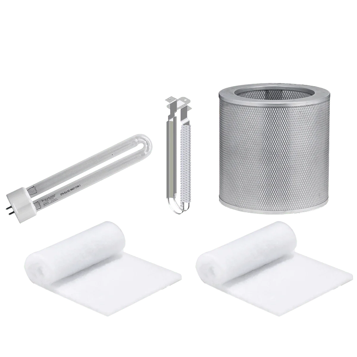 Airpura Prefilter Pk + Carbon Filter + U-Type UV Light + PCO Reflector Bundle for P600/700/614/714