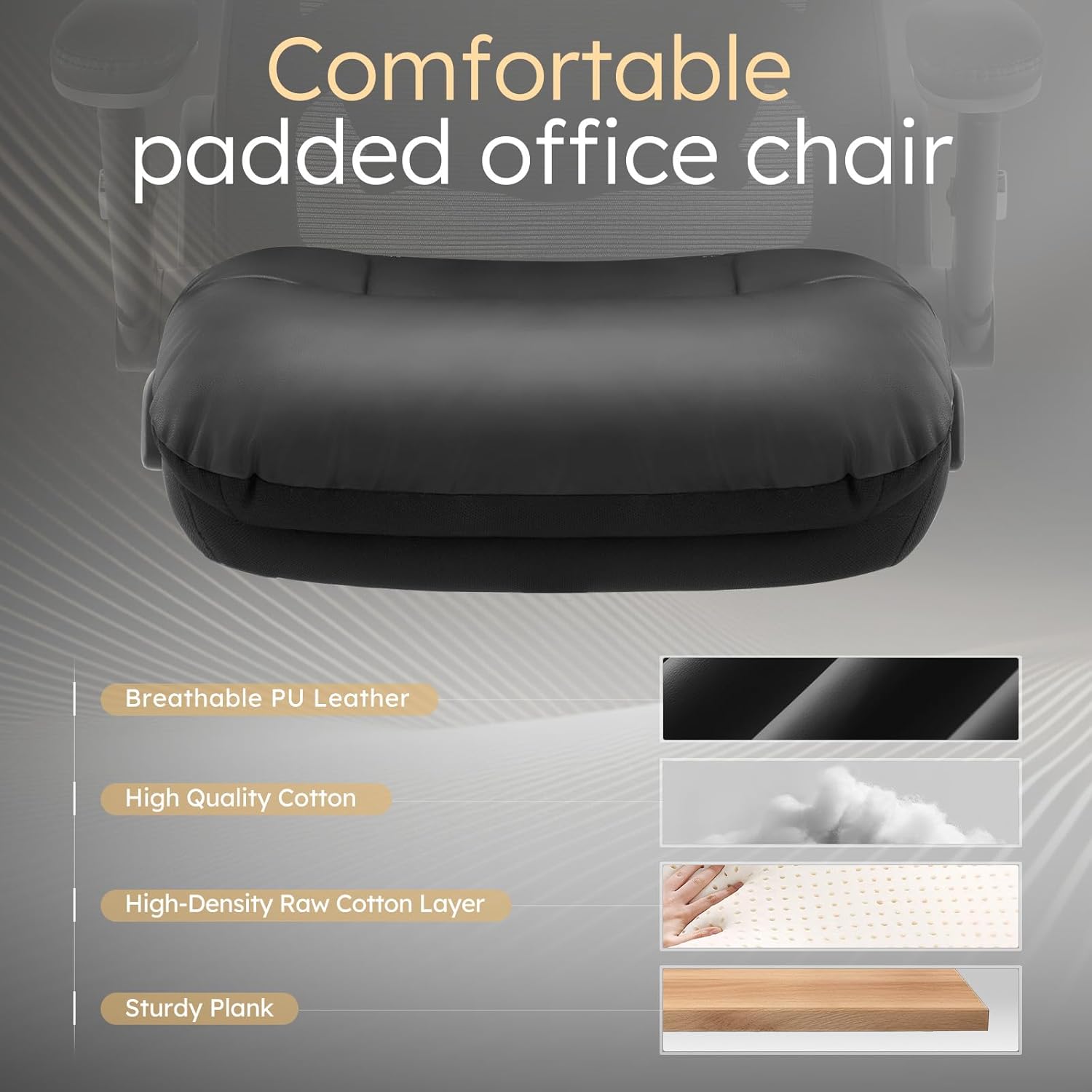 750lbs Big and Tall Office Chair,Heavy Duty Office Chair with 5D Flip Arms and Adjustable Lumbar Support, Ergonomic Mesh High Back Desk Chair, Ergonomic Executive Home Office Computer Chair