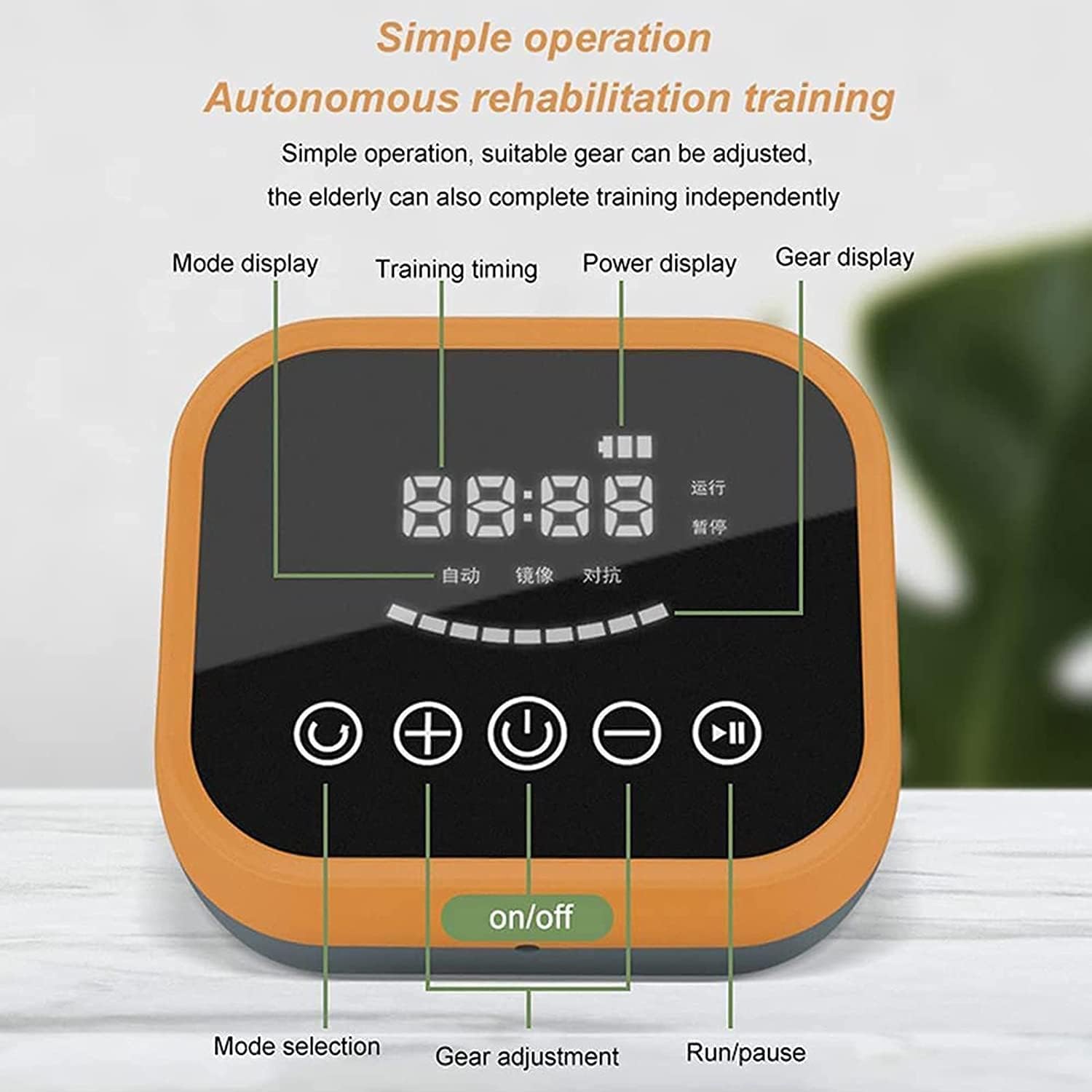 Rehabilitation Robot Gloves,Smart Chargeable Finger Training Rehab Orthotics Rehabilitation Gloves with Single Finger Training and Mirror Mode,for Stroke Hemiplegia Hand Fun (Lefthand XL)