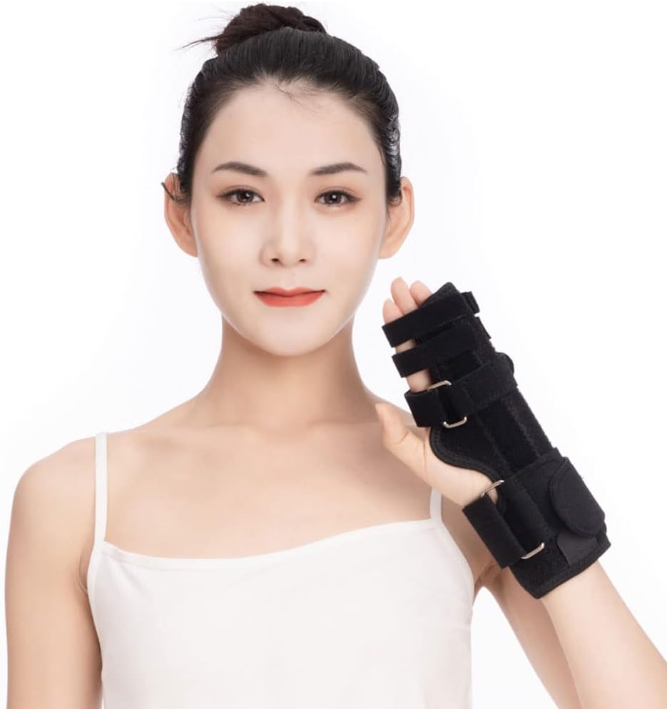 Professional Trigger Finger Splint Hand Brace, Portable Finger Brace Comfortable Breathable for Metacarpal Fractures for Finger Breaks,Thumb Fracture Finger Stabilizer Brace Sleeves