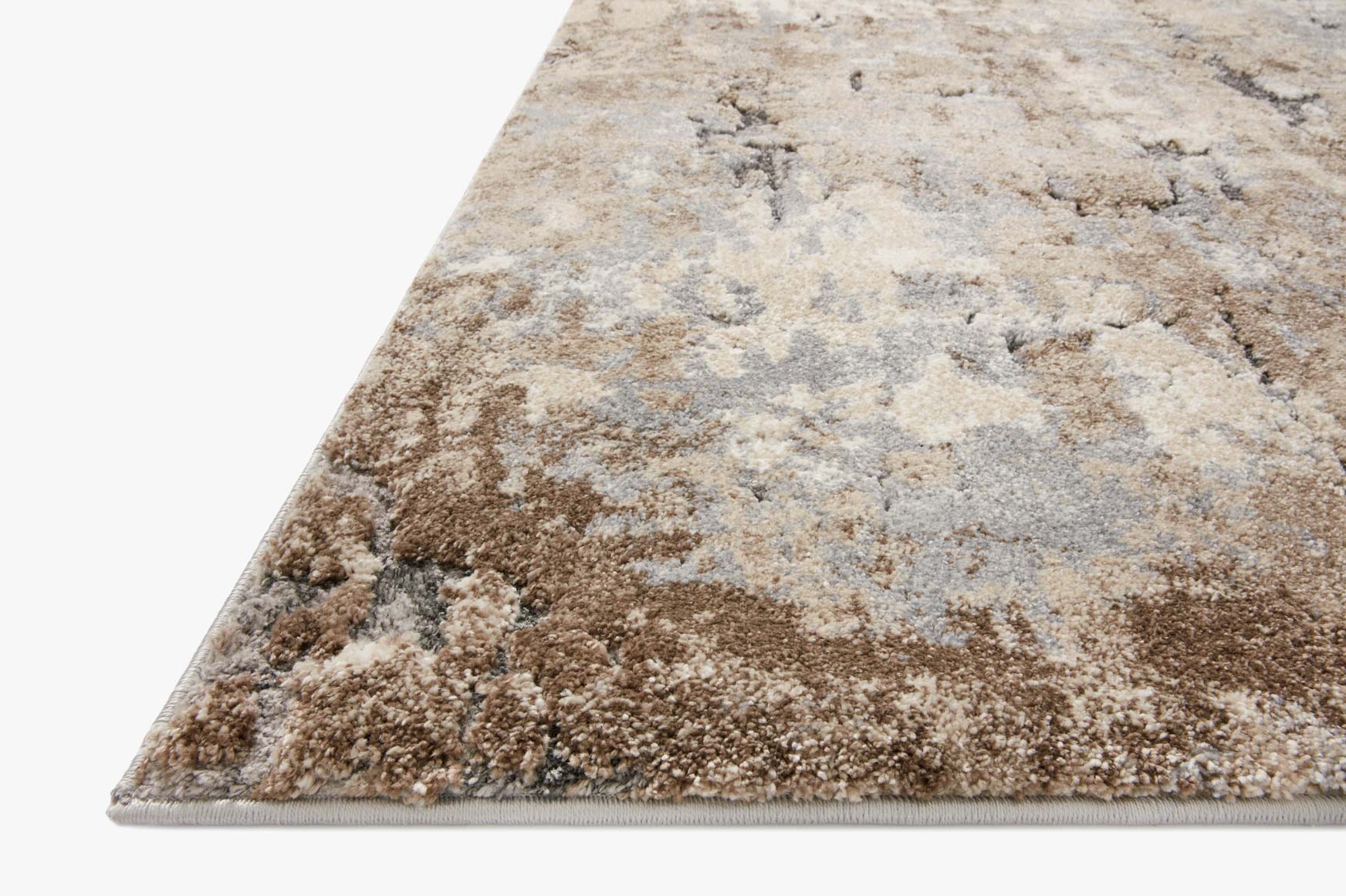 Loloi Theory Collection - Transitional Power Loomed Rug in Dove & Bark (THY-09)