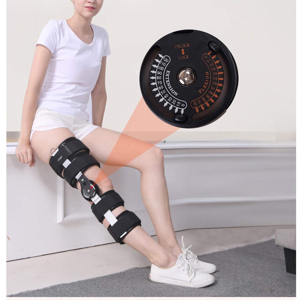 Hinged Knee Orthosis Brace Support Adjustable Ligament Sport Orthopedic Splint Osteoarthritis Knee Pads