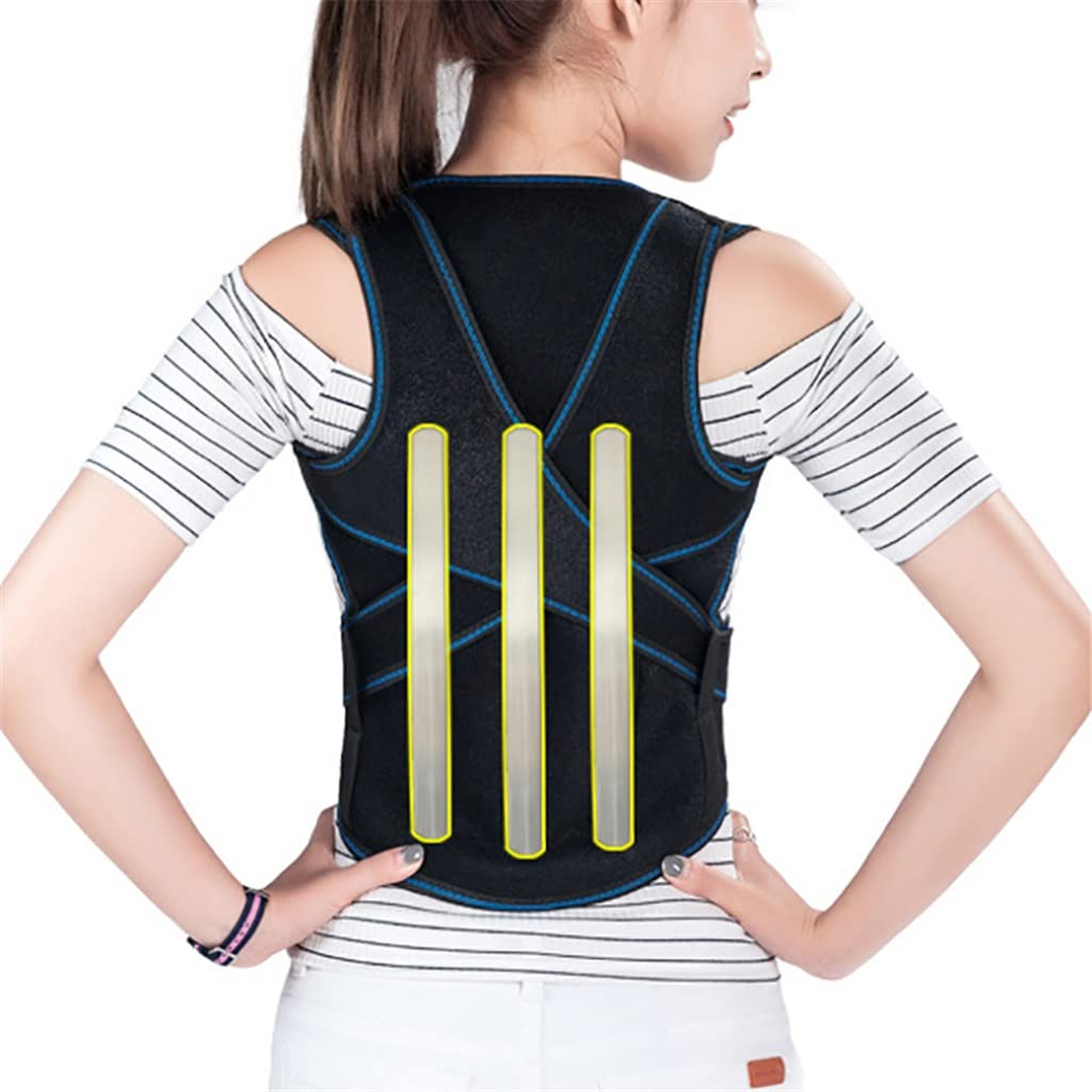 Back Belt Posture Corrector Humpback Correction Shoulder Spine Back Support Belt Corset(XXL code)