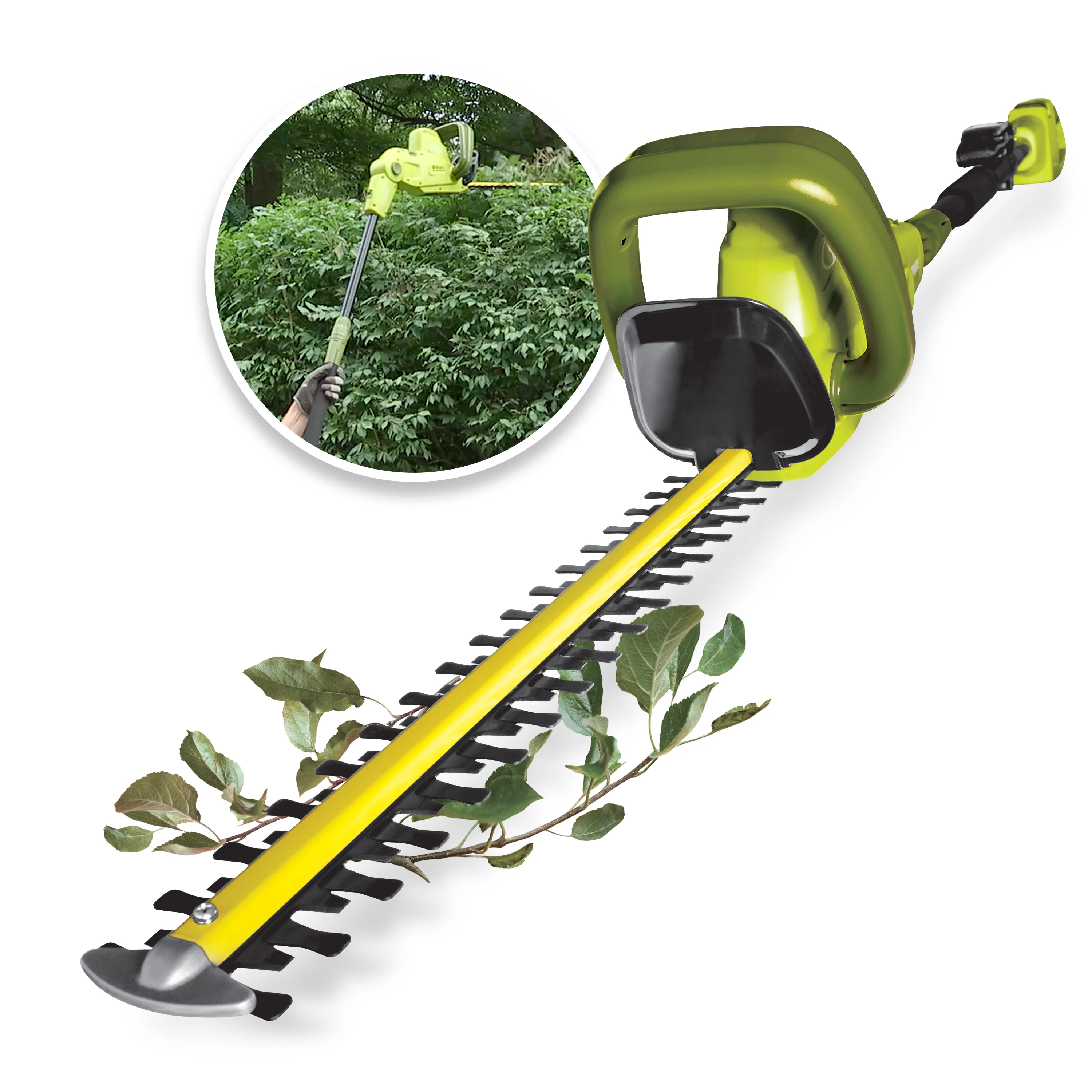 Sun Joe SJH904E Multi-Angle Telescoping Convertible Electric Pole Hedge Trimmer | 19-inch | 4.5-Amp