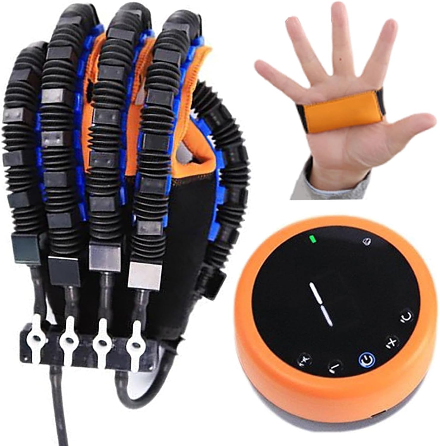 GOURIXIN 2025 Rehabilitation Robot Gloves, Hand Function Training Device Rechargeable Finger Trainer Stroke Glove, 5 Exercise Modes, Robotic Hand Glove for Stroke Rehab