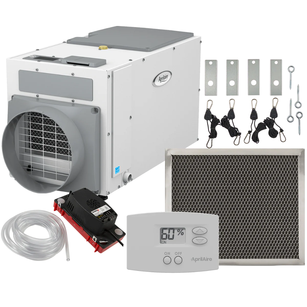 Aprilaire E080 80-Pint Energy Star Dehumidifier + Basement Package