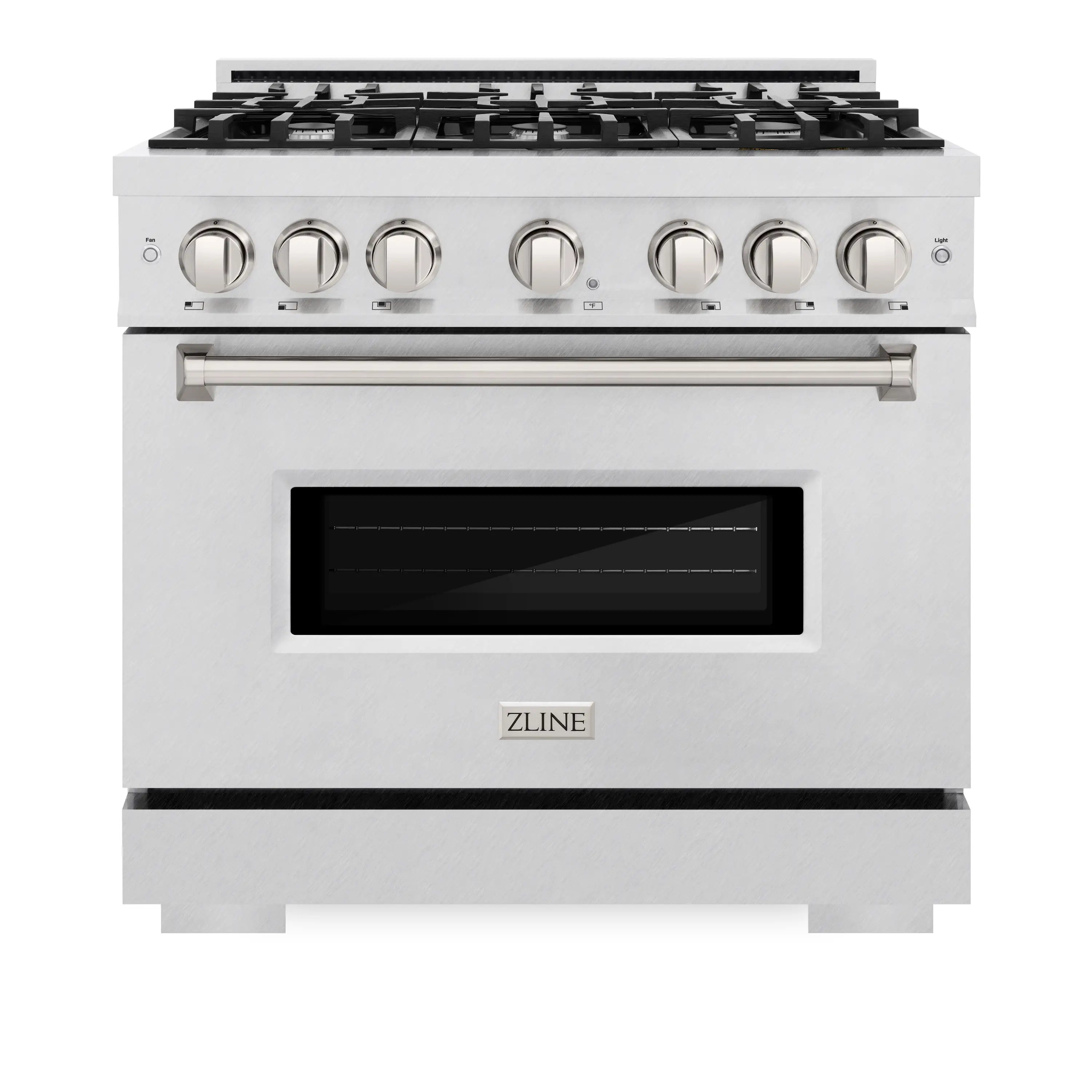 ZLINE 36-Inch Classic Series Dual Fuel Range with 6 Gas Burner Cooktop and 5.2 Cu. Ft. Electric Convection Oven in Satin Stainless Steel (CDRS-36)