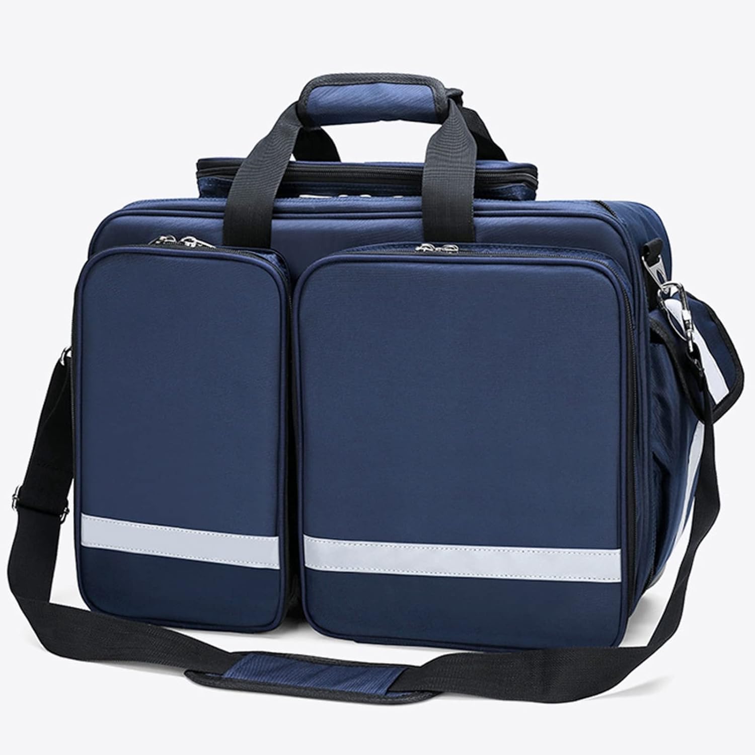 Portable First Aid Kit Bag, Waterproof Oxford Cloth Nurse Tote, Outdoor Emergency Medical, High Capacity Shoulder(Blue)