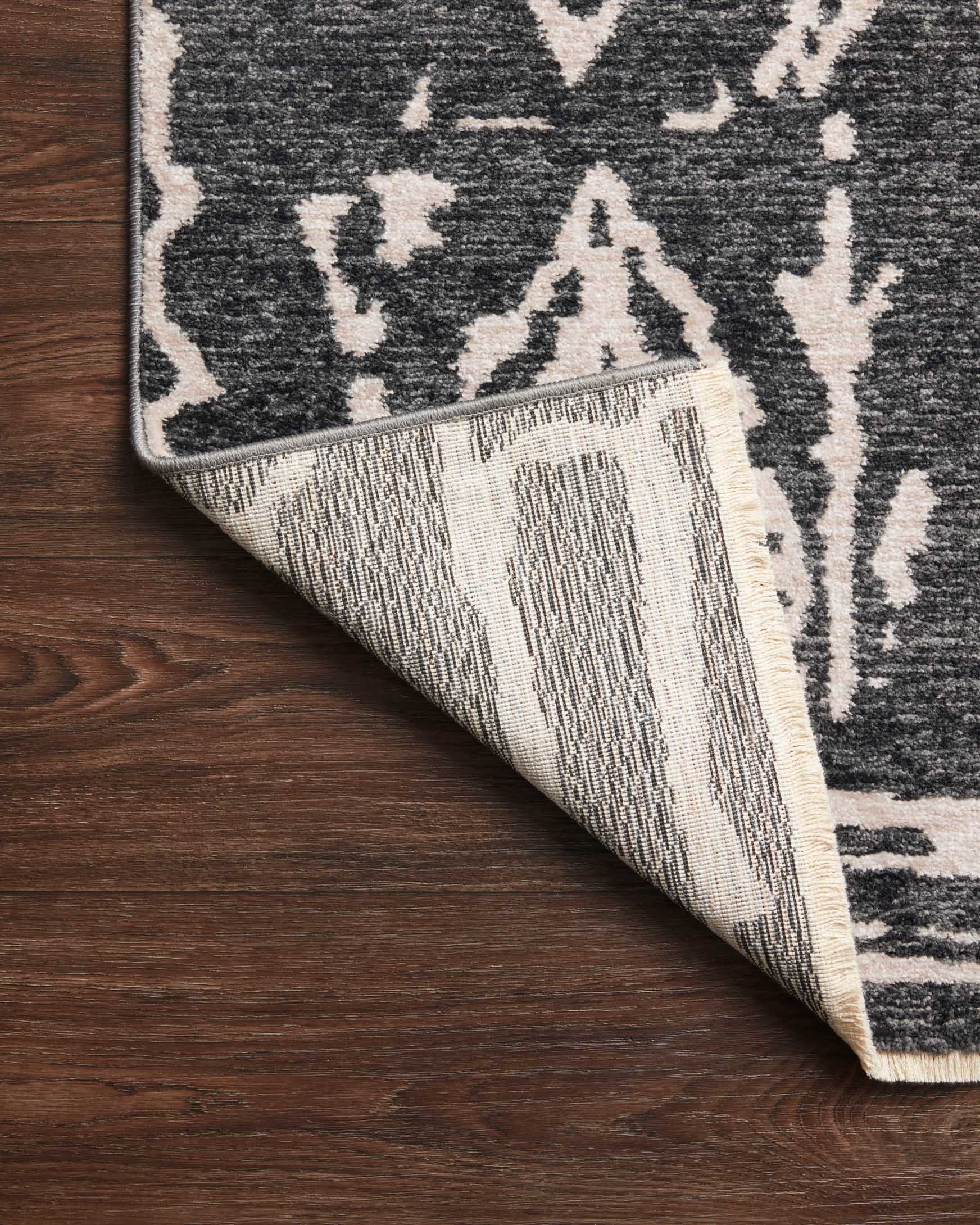 Loloi II Vance Collection - Traditional Power Loomed Rug in Charcoal & Dove (VAN-07)