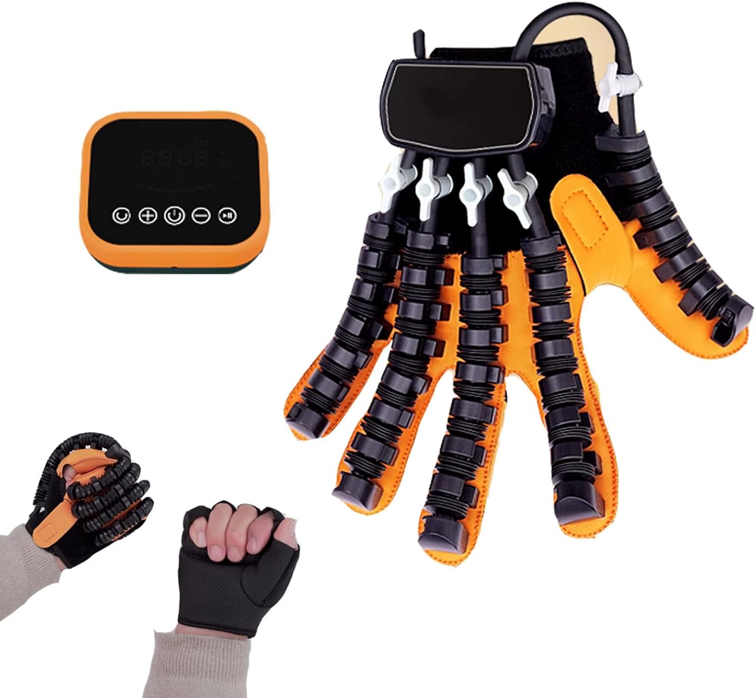 Rehabilitation Robot Gloves - Active Hands Gripping Aid Finger Training Rehab Orthotics to Solve Finger Stiffness, Minimize Spasticity for Patients