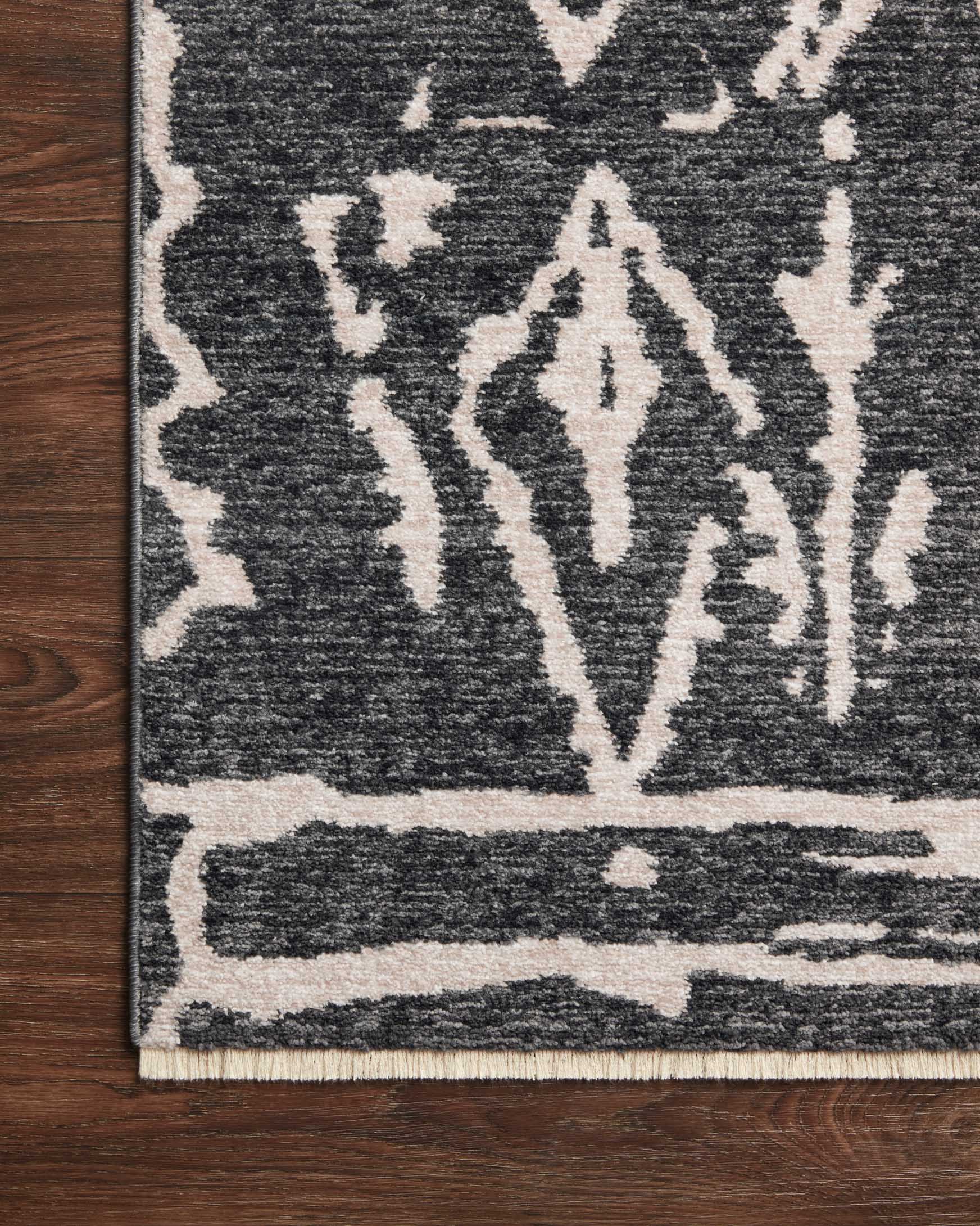 Loloi II Vance Collection - Traditional Power Loomed Rug in Charcoal & Dove (VAN-07)