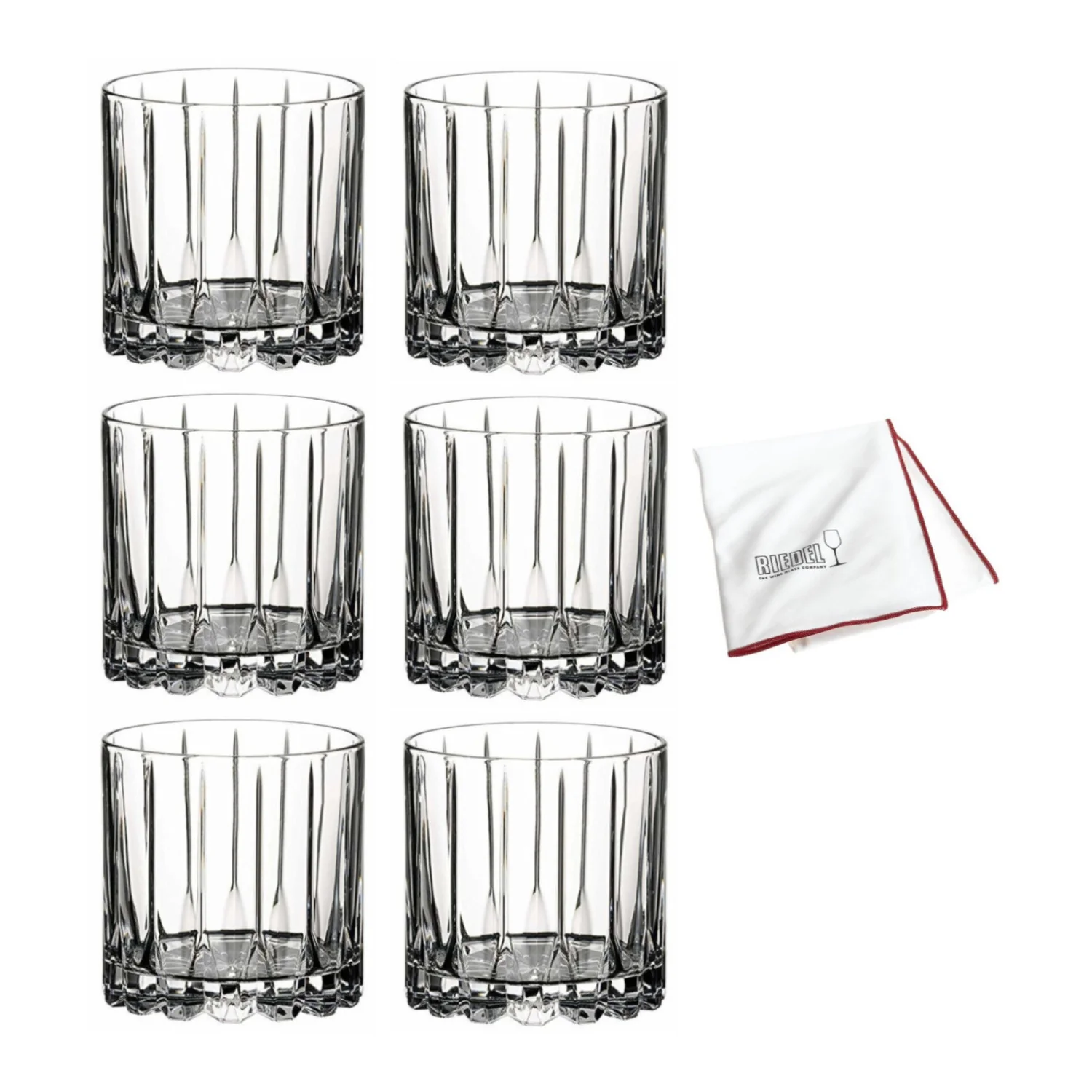Riedel Drink Specific Glassware Rock Glass (Clear) Bundle