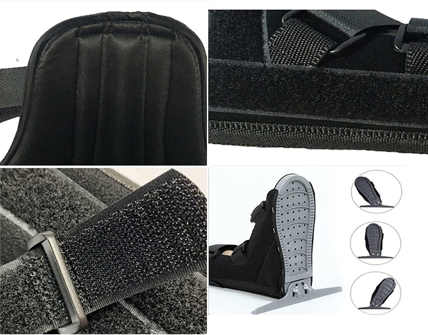 Walking boots fracture boots broken foot fracture anti rotation ankle walking boot splint fixation orthosis for inversion foot stabilizer boot brace support ankle brace(Small)