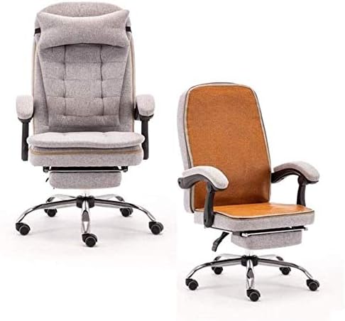 Executive Swivel Adjustable Swivel Office Desk Chair with Armrests Lumbar Support Desk Ergonomic Chair Chair Home Winter and Summer Office Staff Chair Boss Chair Mesh Ergonomic ( Light gray)