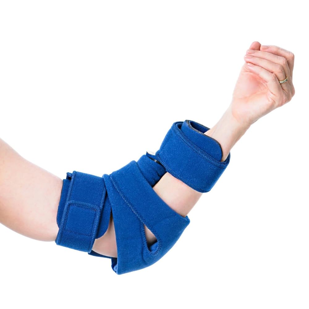 Comfy Splints Adult Goniometer Elbow Orthosis – Adjustable Elbow Brace with Range of Motion Control - (Part #GE-101)