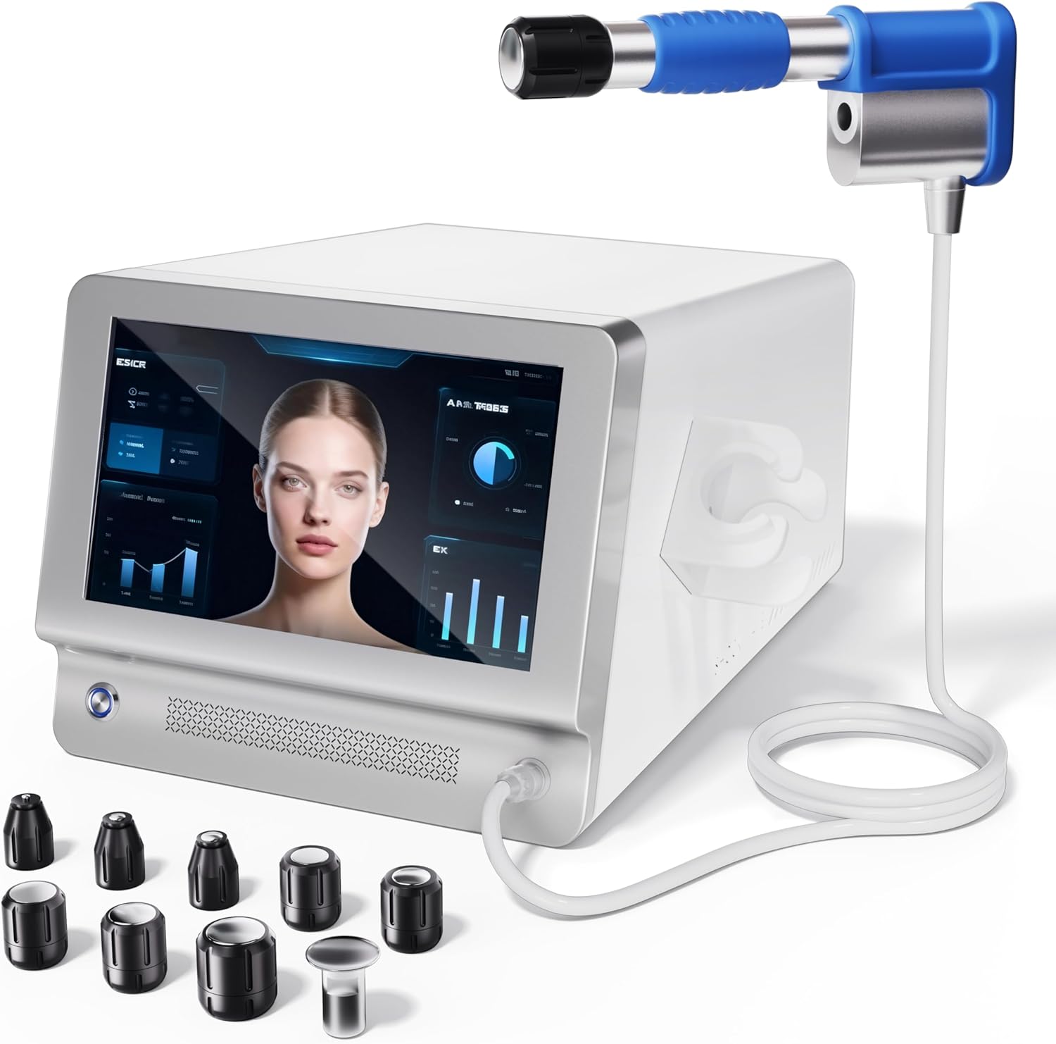 Shockwave Therapy Machine for Joint/Muscle Pain Relief Back Waist Leg and Golf Elbow Relief Pain,ED Softwave Non-Invasive Extracorporeal ESWT Shock Wave Therapy Device,Ideal for Home & Clinical Use