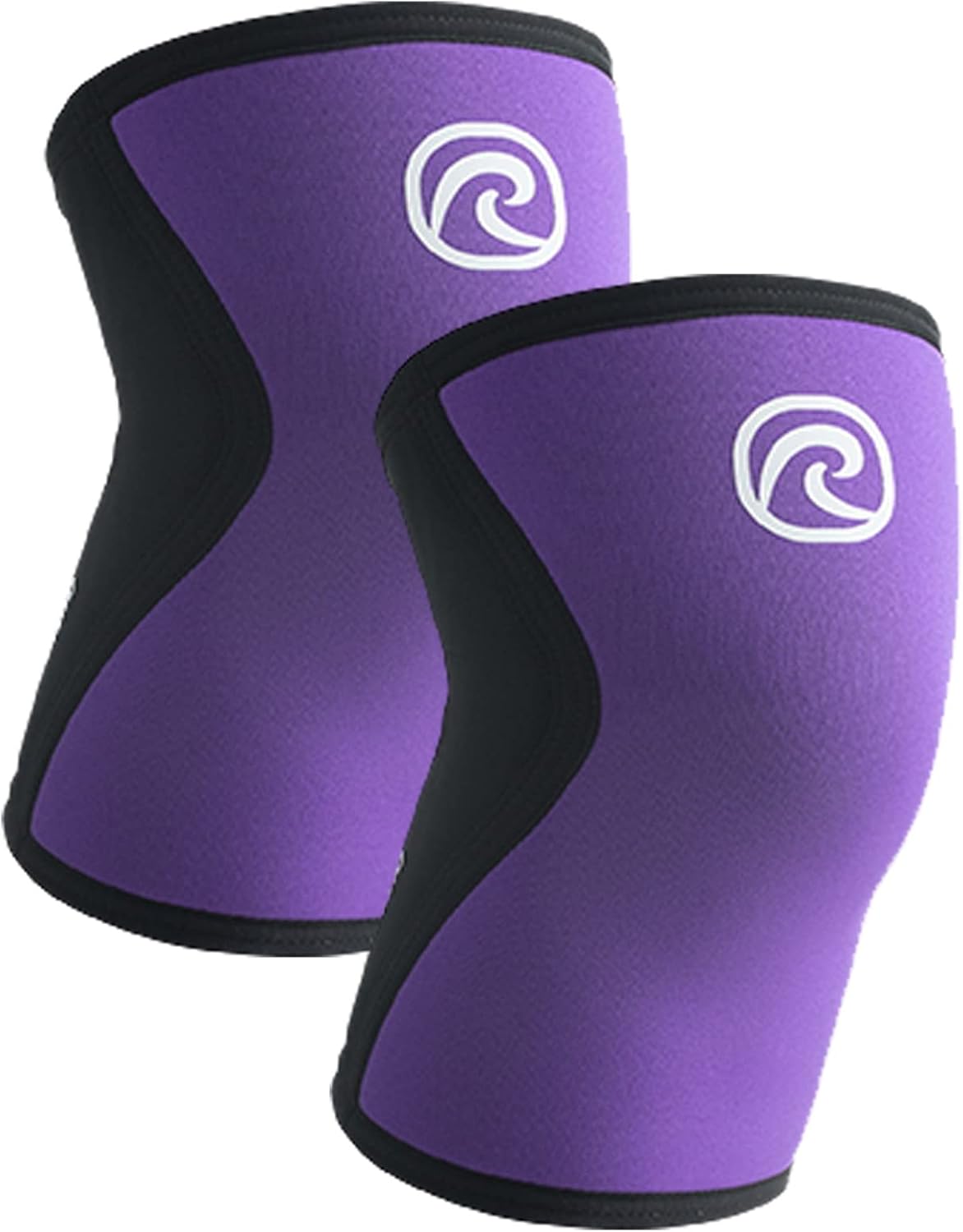 Rehband 5mm Knee Sleeves for Functional Training, Cross-Training & Powerlifting, Weightlifting Knee Support made of Neoprene, Unisex, Colour:Purple - 1 Pair, Size:Medium