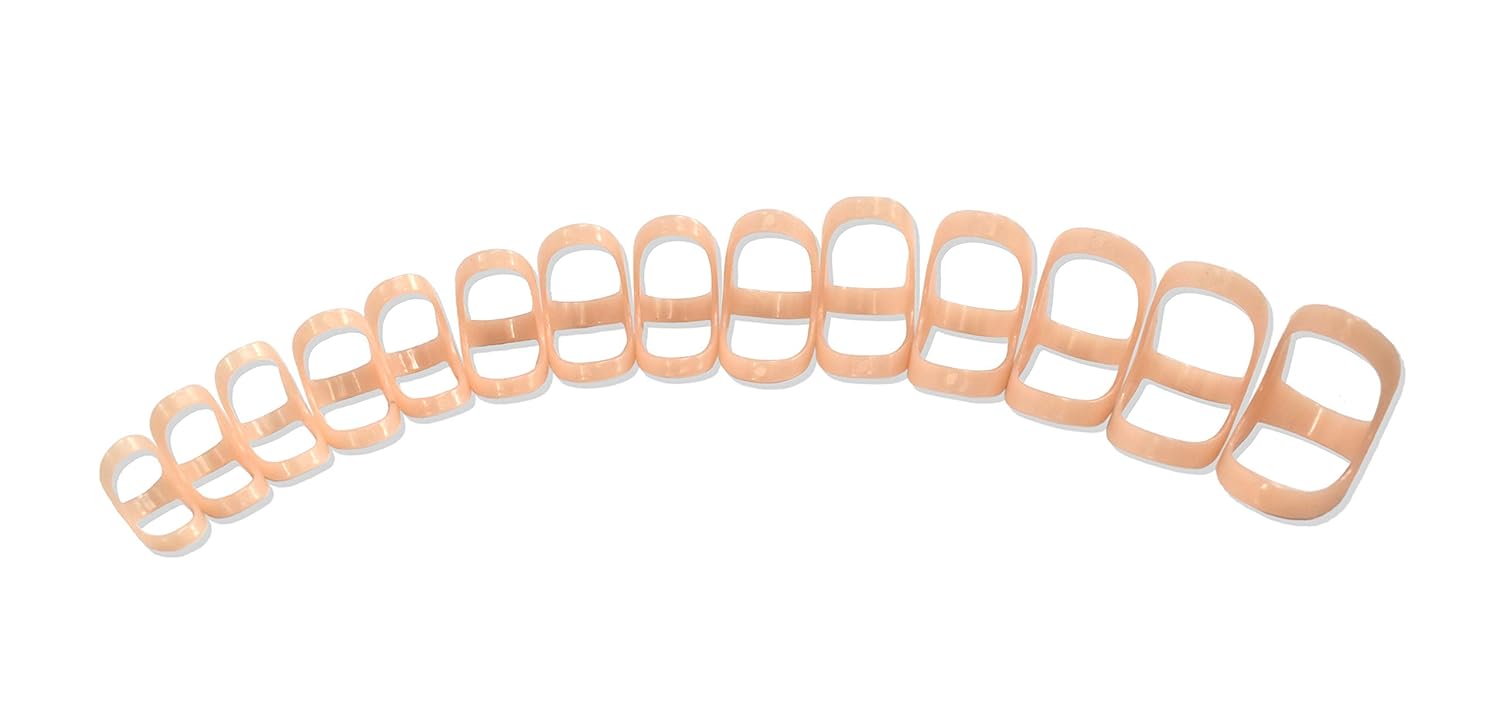 Brace On EZ Finger Splint Kit - Universal Finger Brace With Adjustable Fit, Trigger Finger Splint, Pinky Finger Splint, Middle Finger Splint, 44 Pcs, Assorted Sizes