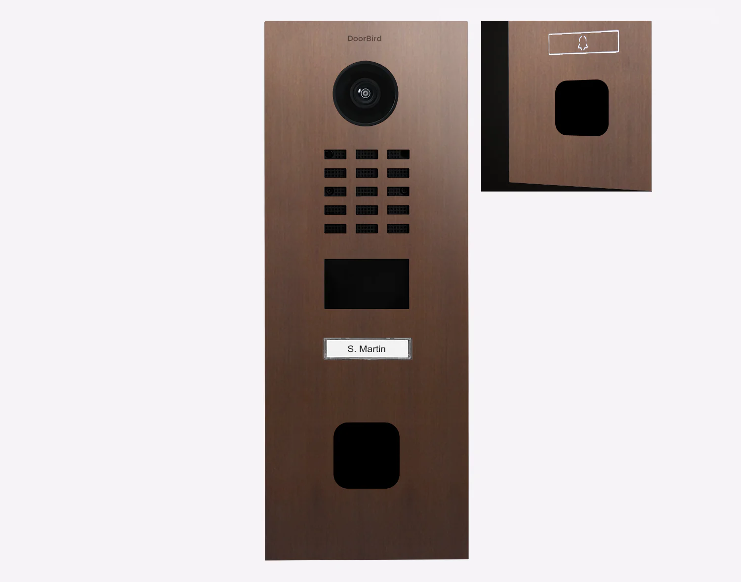 DoorBird D2101FV EKEY Sline IP Video Door Station in Architectural Bronze