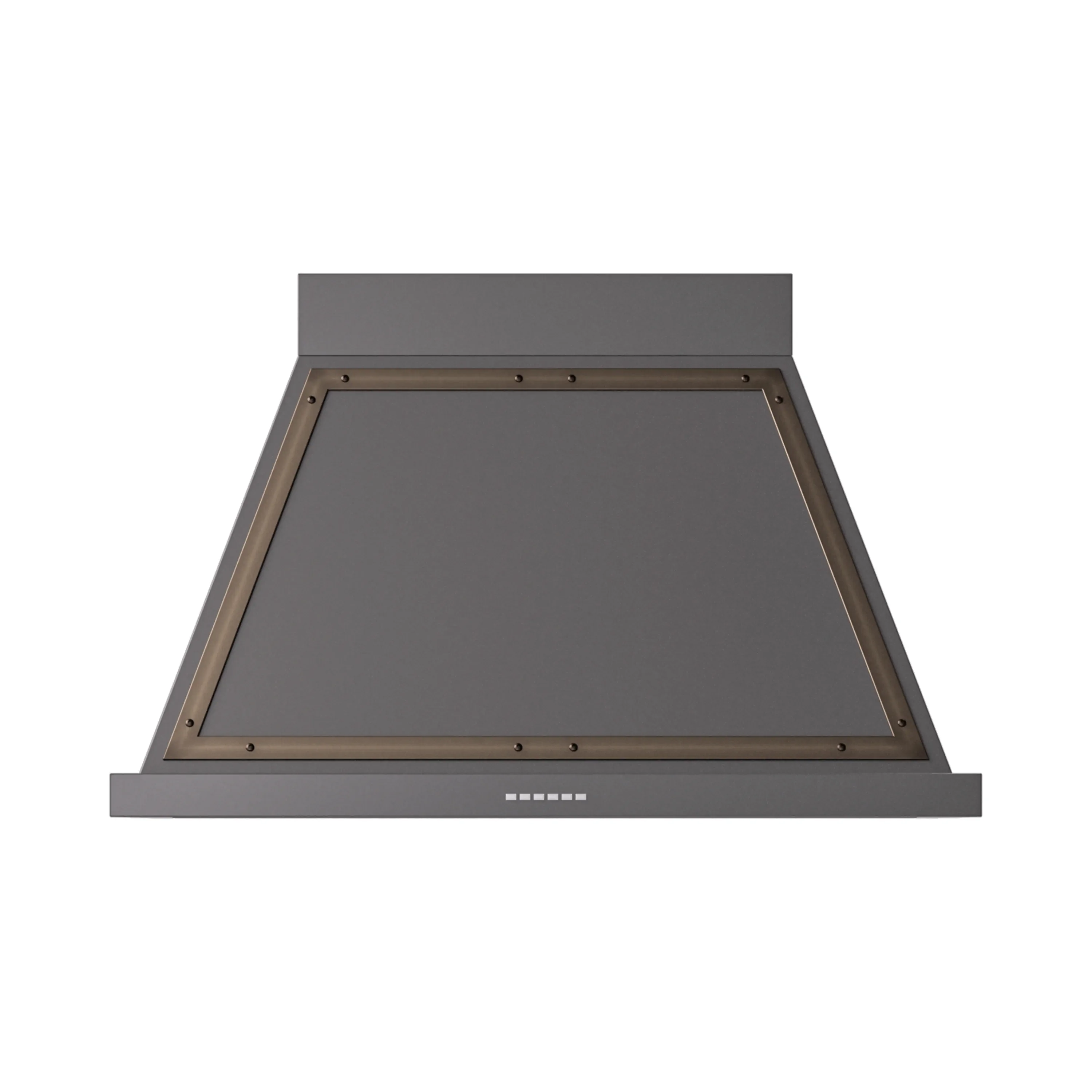 ILVE Nostalgie II 40-Inch 600 CFM Wall Mounted Range Hood in Graphite Matte with Bronze Trim (UANB40MGB)