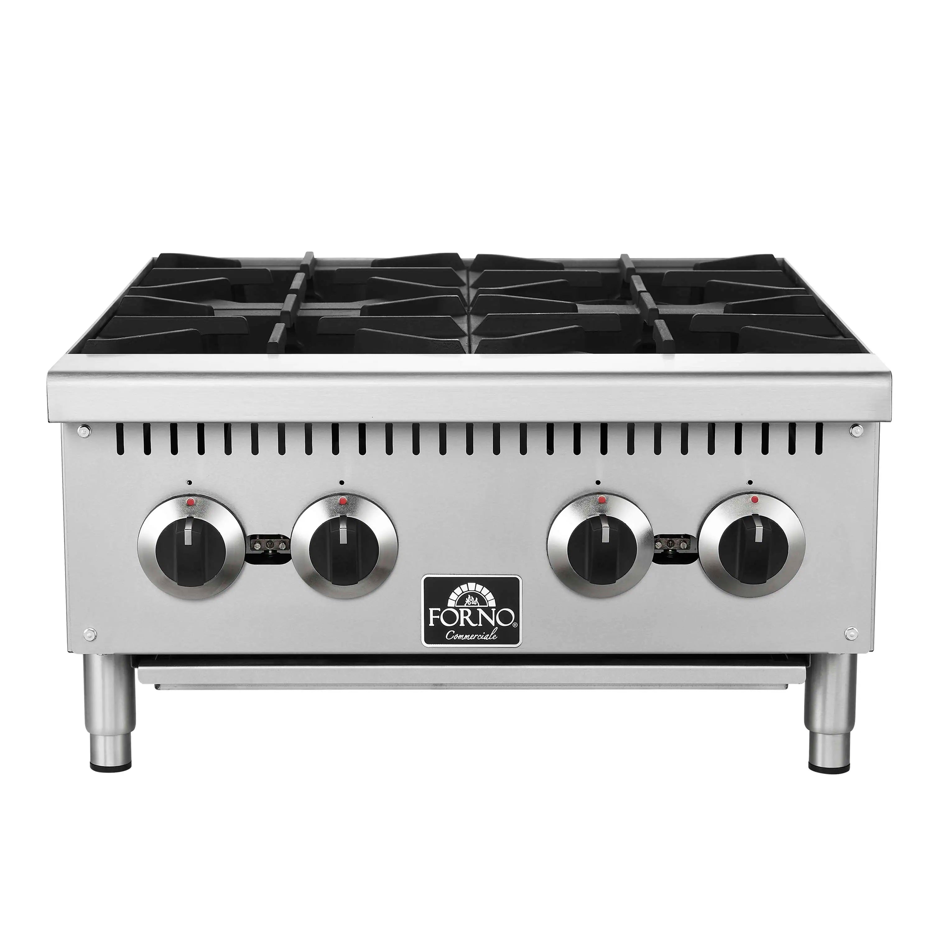 Forno Commerciale 24-Inch Gas Hotplate in Stainless Steel (FCMHP0079-24)