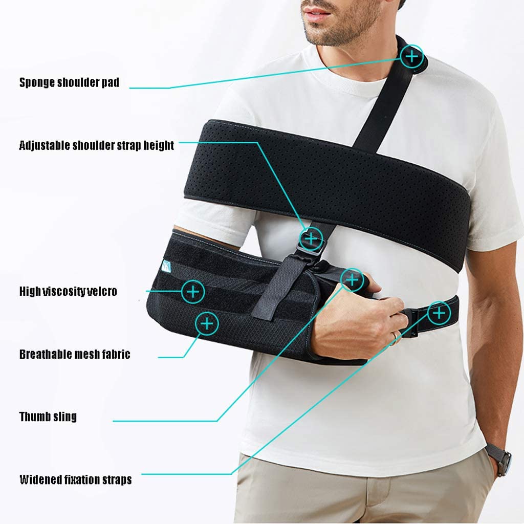 ZAJ Arm Forearm Sling, Arm Breathable Rehabilitation Support, Elbow Joint Dislocation Wrist Fracture Fixed Brace