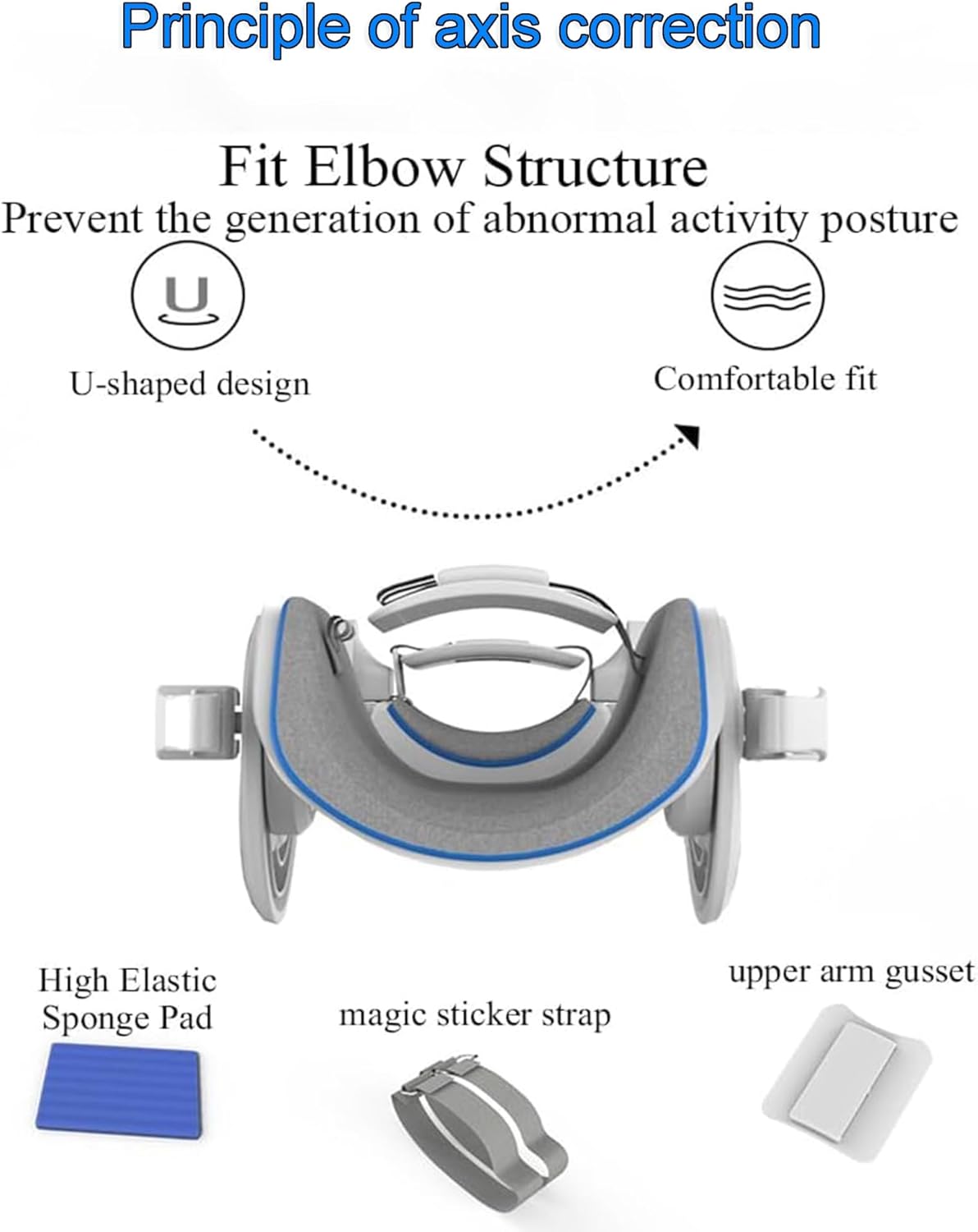 Brace Elbow Joint Rehabilitation Device, Elbow Stretching Trainer with Air Bag Pressurization and Angle Dial, Adjustable -15° to 150° Angle, for Stroke Hemiplegia Patients