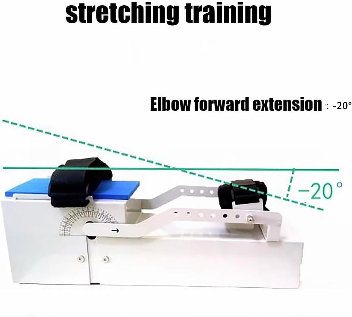 Elbow Stretching Rehabilitation Training Device -20° to 150° Flexion Angle Extension Adjustable Forearm Support
