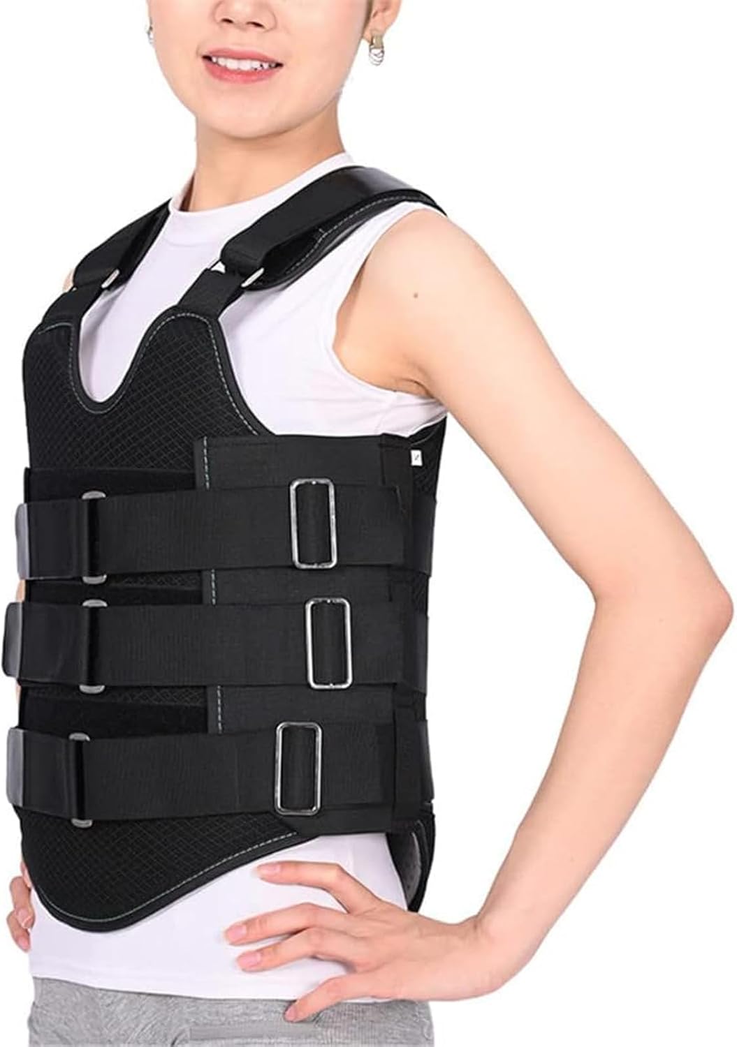 Thoracic Full Back Brace, Treat Kyphosis, Osteoporosis, Spine Compression Fractures, Orthosis Support Scoliosis Brace,XL,M