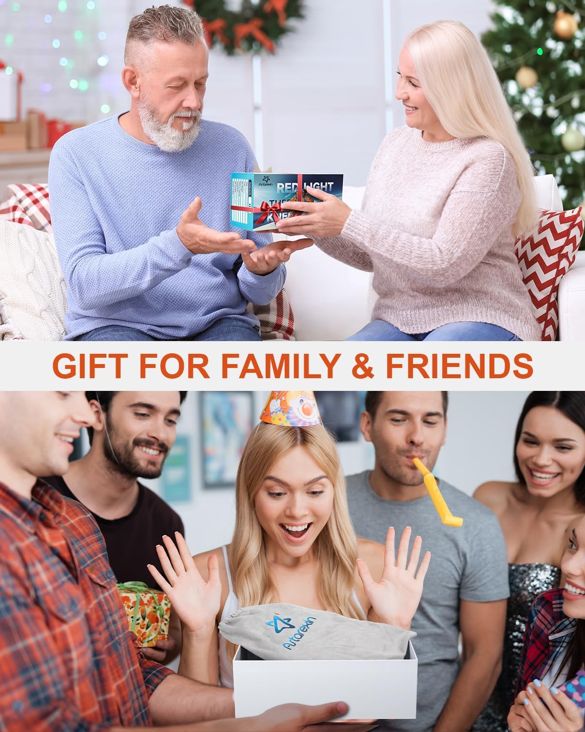 Red Light Therapy Knee Brace Wireless Rechargeable with Pulse & Heating Modes, 660nm & 850nm Near-Infrared Light for Knee, Elbows & Shoulders Ideal for Elderly & Athletes FSA HSA Eligible