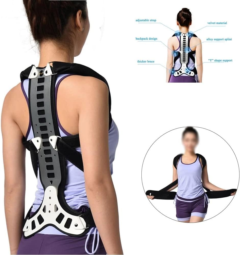 Spine Back Support Brace Improve Posture Corrector Teenager Shoulder Neck Lumbar Support Straightener(L Code)