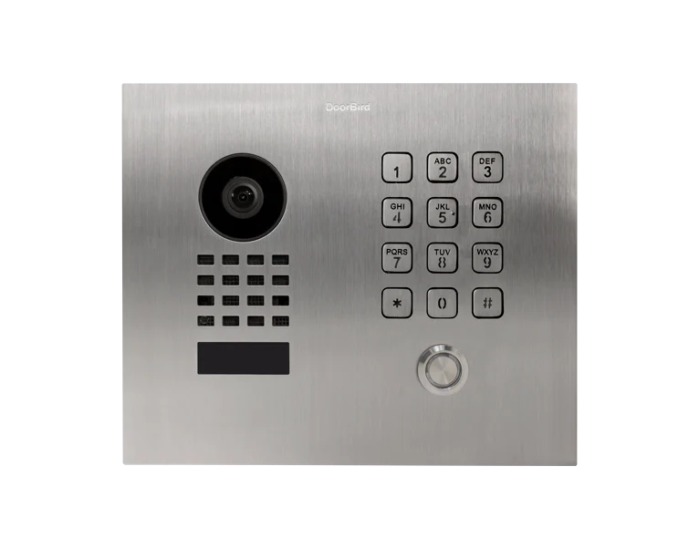DoorBird D1101KH Classic Flush-Mount IP Video Door Station, 1 Call Button in  Stainless Steel V4A