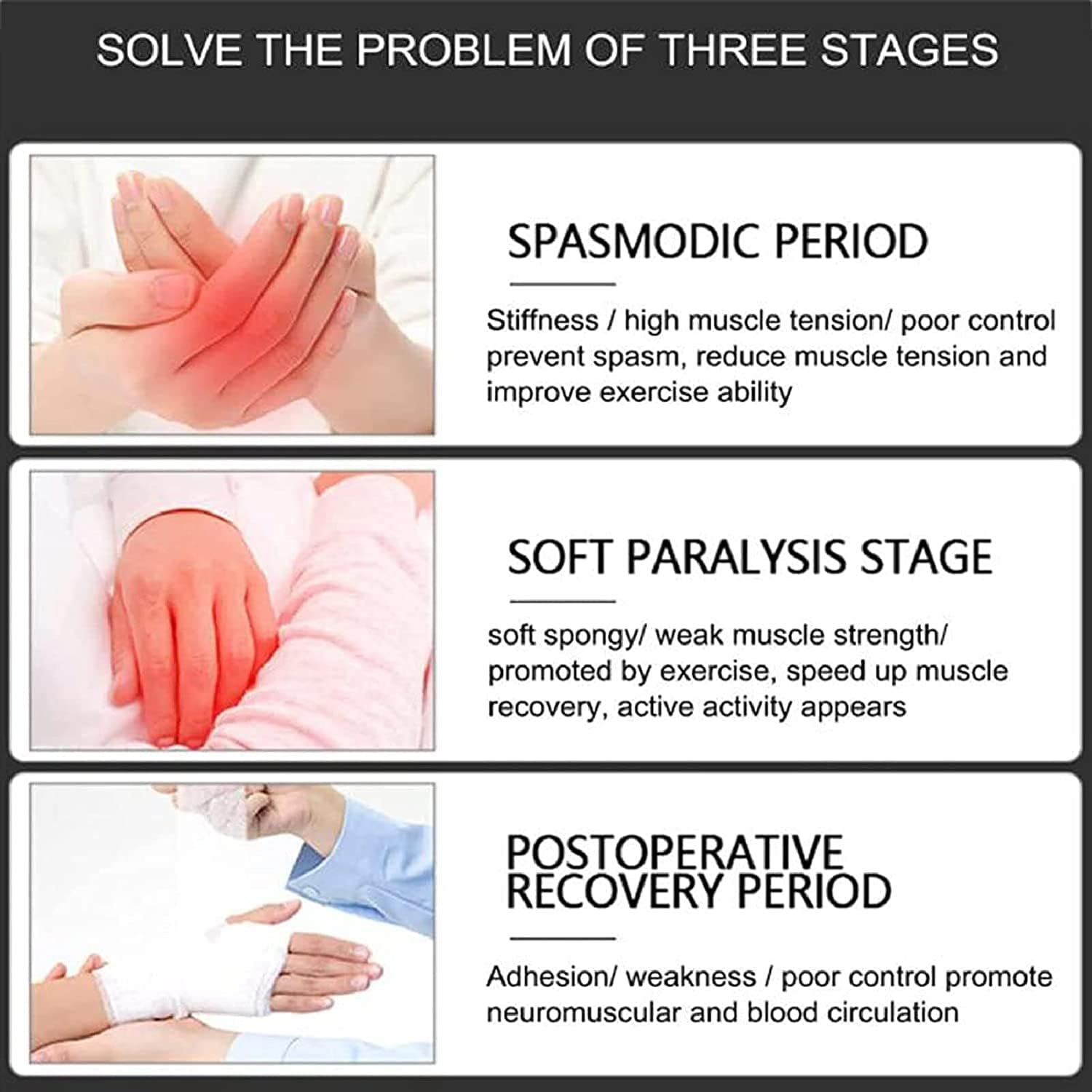 Upgraded Version Rehabilitation Robot Gloves, Hemiplegia Finger Trainer Stroke Hand Splint AssistiveTraining Equipment, Finger Orthosis, for Long-Term Relief(Size:L Code,Color:Left Hand)