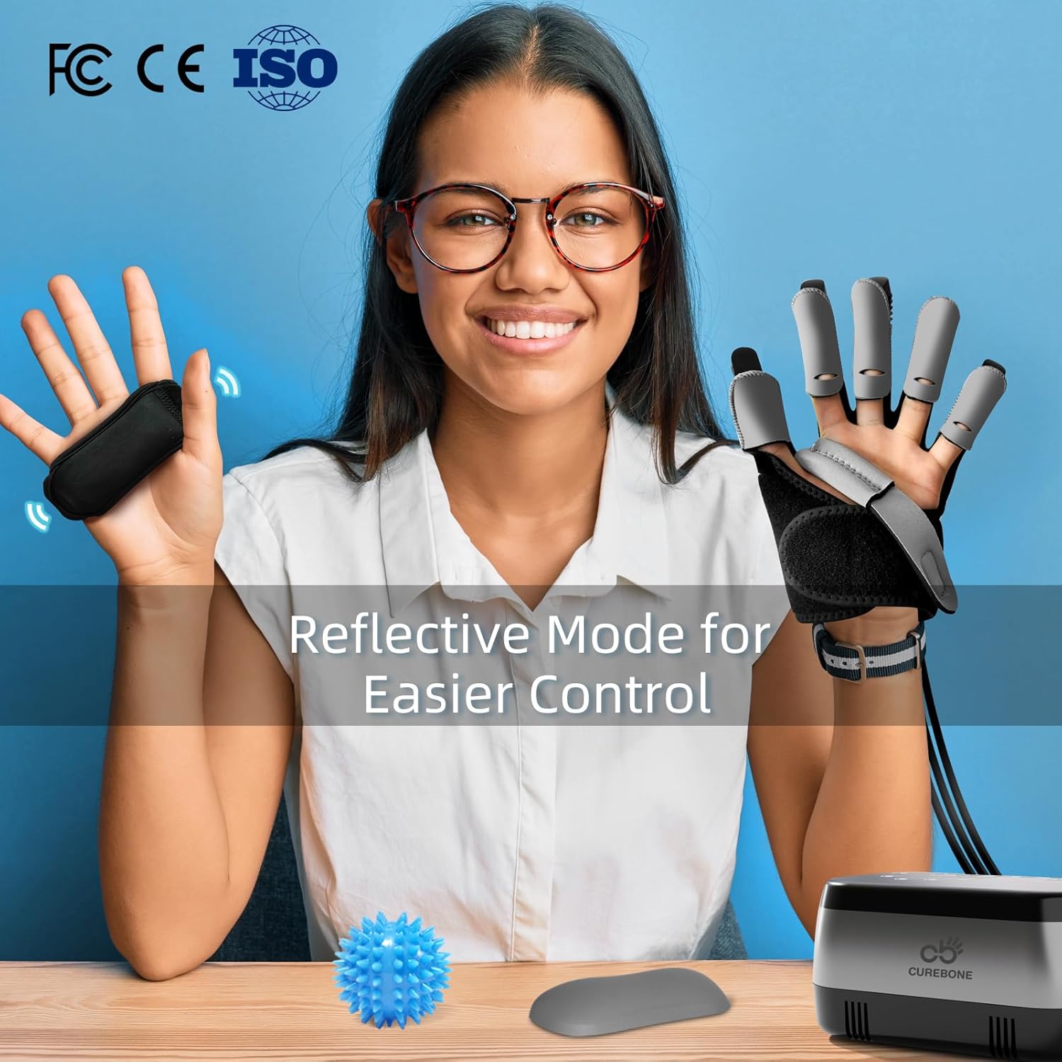 Rehabilitation Robot Gloves, Hand Rehabilitation Robot Gloves, Elite, Easy to Use