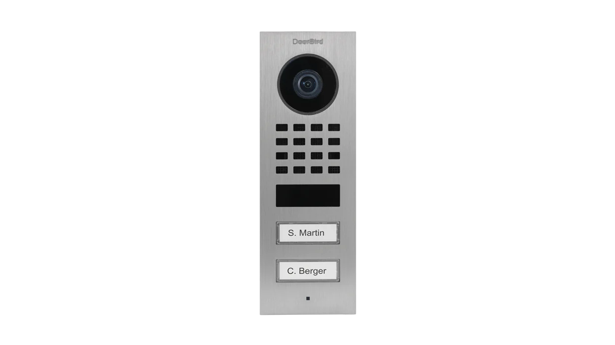 DoorBird D1102V Surface-Mount IP Video Door Station in Grey White, RAL 9002