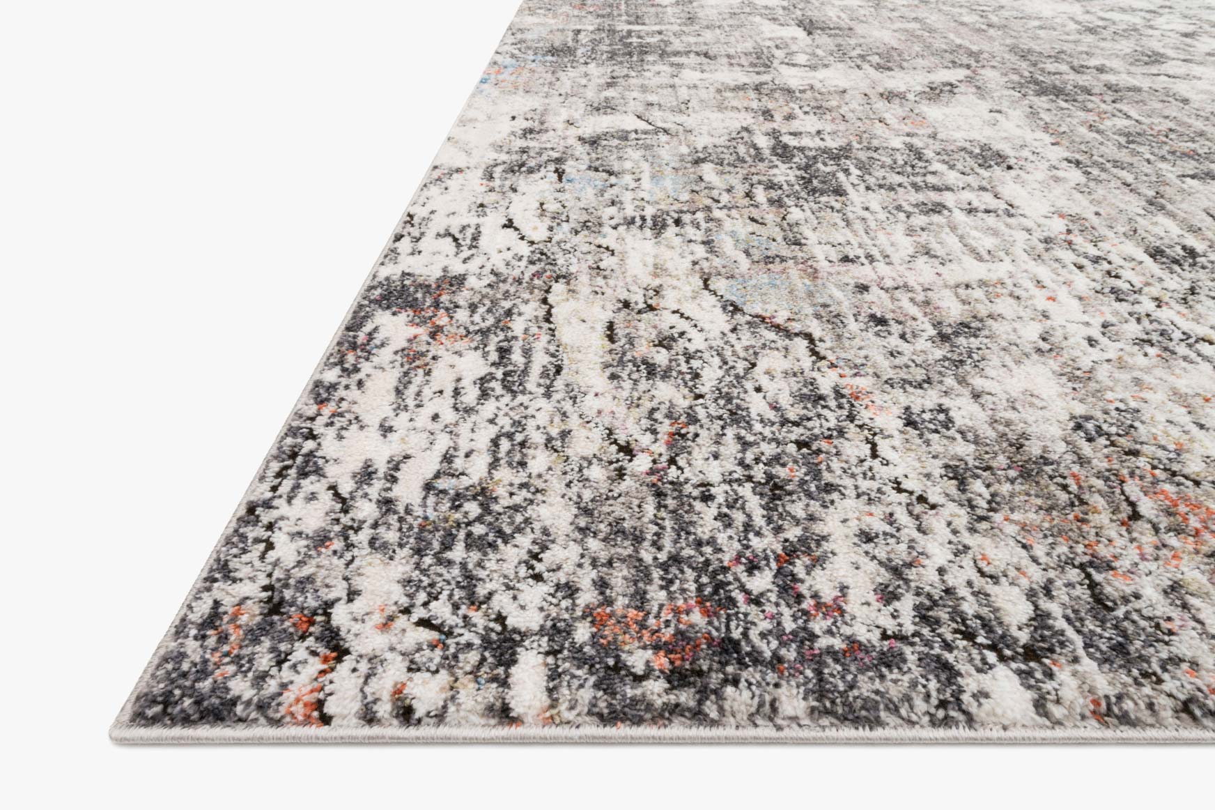 Loloi Medusa Collection - Contemporary Power Loomed Rug in Ivory & Granite (MED-01)