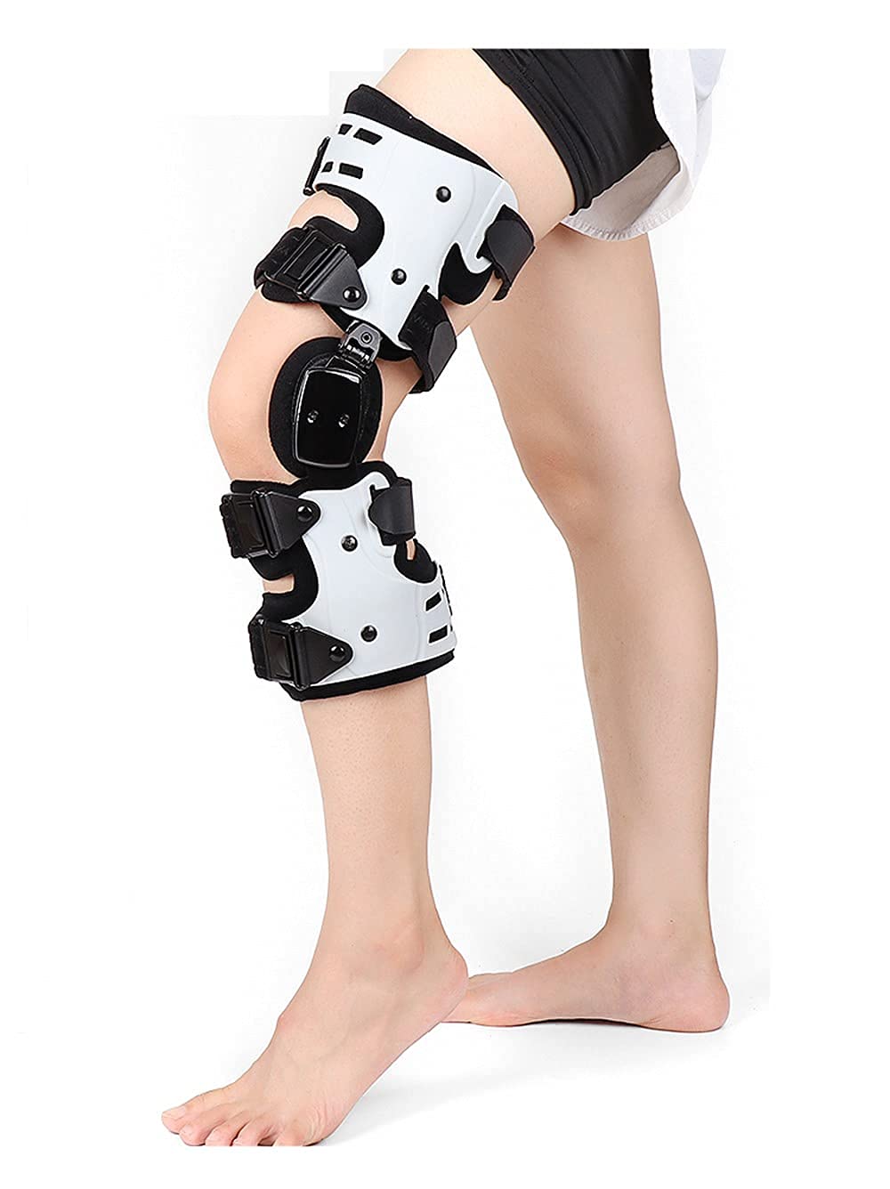 Adjustable Knee Brace Orthosis, Patella Brace Support Stabilizer Pad Orthosis Splint Wrap Orthopedic Guard Protector for Leg Or Knee Injury(