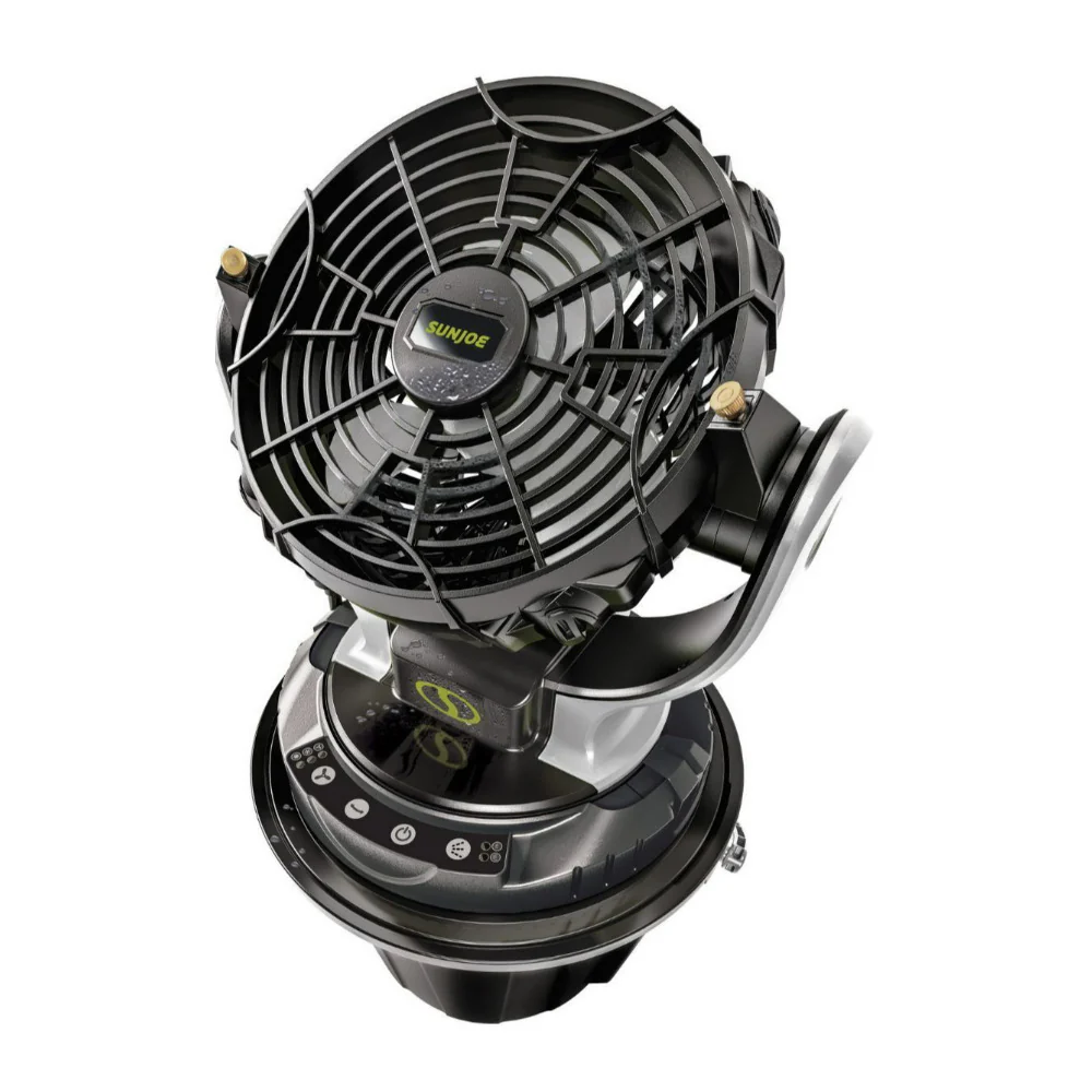 Sun Joe 24V MSTFAN LTE IONMAX Cordless Indoor and Outdoor Misting Fan Kit