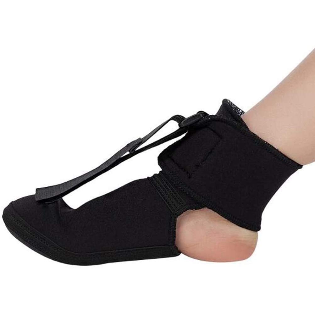 HUANGJUN Drop Orthosis Heel Spur Night Splint Drop Foot Orthotic Brace with Adjustable Strap Support Sleep Arthritis Tendonitis Dorsiflexion for Pain Relief Fits Left or Right Foot