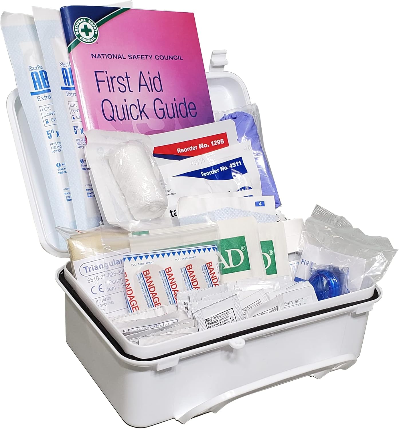 DOT OSHA ANSI Compliant Kit with USA Made Shield 3A40BC 5lb Fire Extinguisher by Shield with LED Flare, Great for Operators of Commercial Vehicles Safe in Low Light Situations!